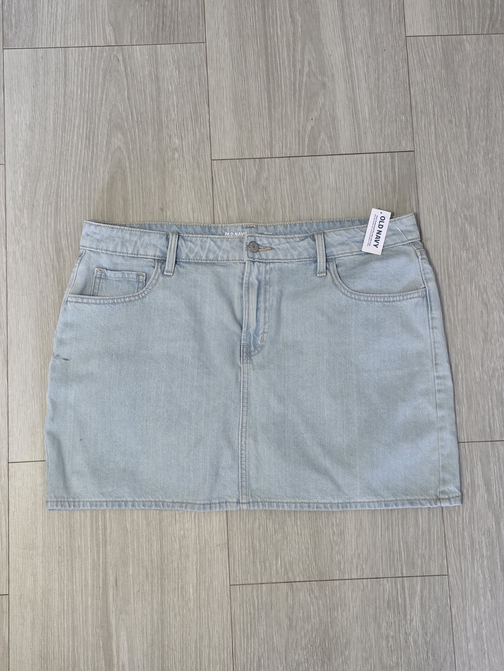 Old Navy Light Wash Denim Mini Skirt